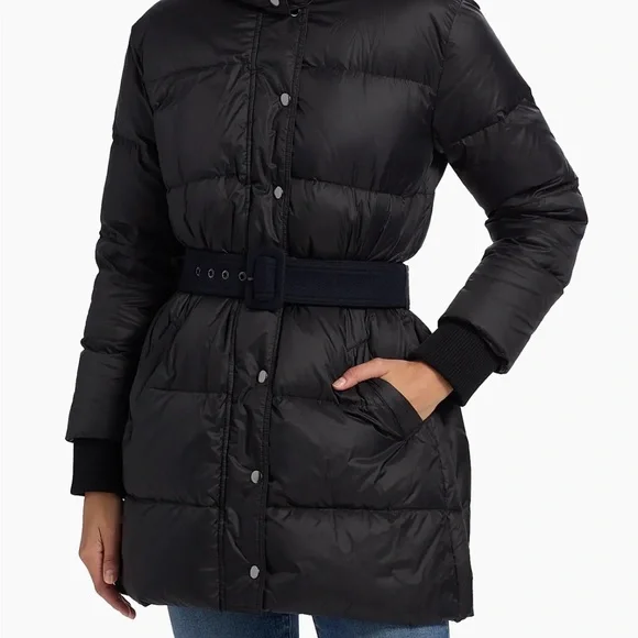 Veronica Beard Navy and Black Puffer Jacket - Picture 4 of 12